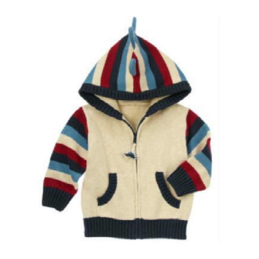 NWT Gymboree Dinosaur Academy Hooded Zip Up Sweater 2T